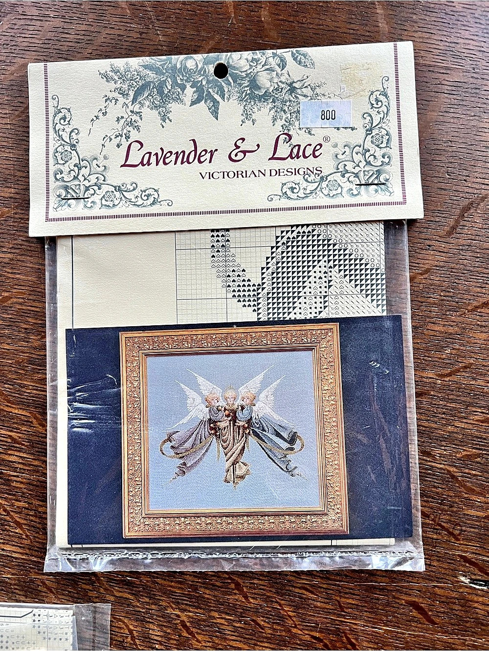 Lavender & Lace Heavenly Gifts Cross-Stitch pattern Angel Design